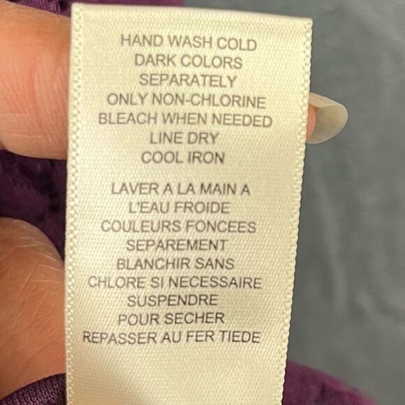 Quaker Lace Cold Shoulder Love, Fire Medium Layered Blouse Purple Love, Fire - Picture 7 of 8